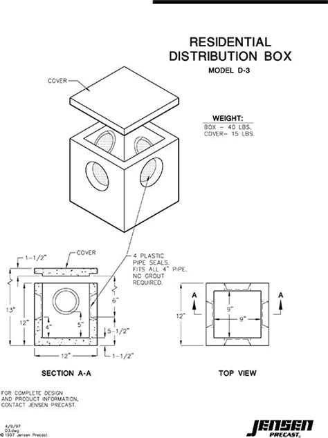 jensen precast commercial distribution box|jensen precast catalog.